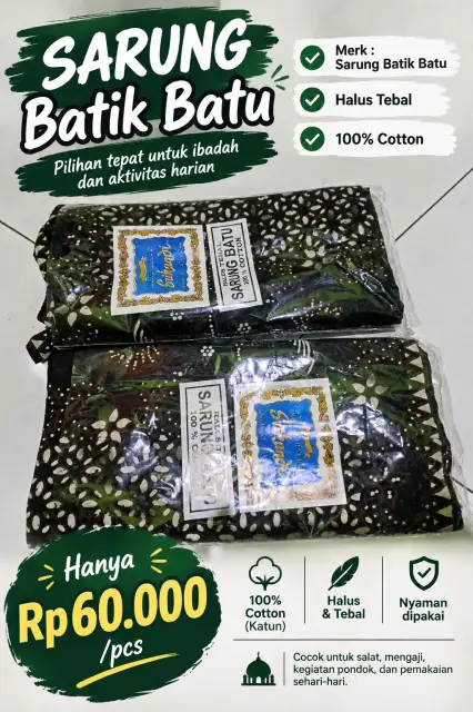 Sarung Batik Batu