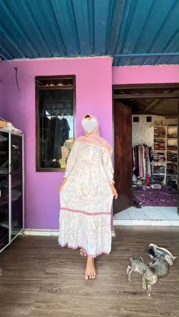 Gamis Rayon Motif